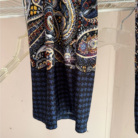 I.N. Studio Black and Multicolor Paisley Pants - Picture 4 of 6